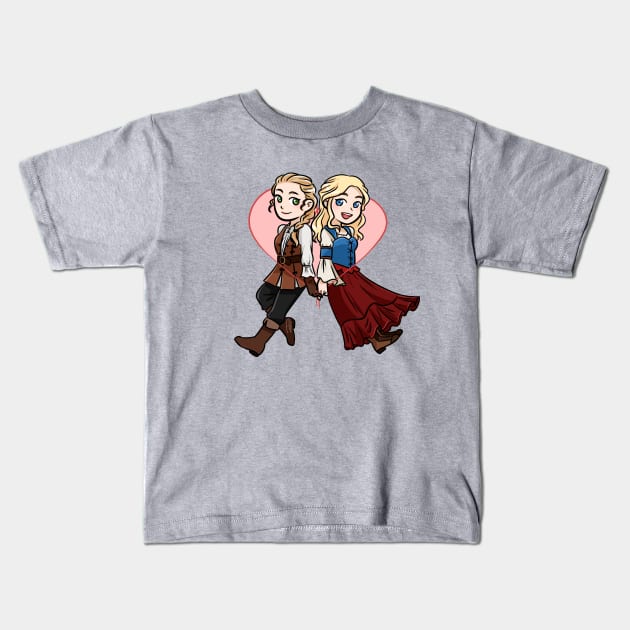 Always Know Each Other (Robin & Alice ver.) Kids T-Shirt by artsy_alice